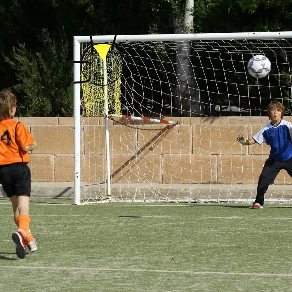 Foldable Football Target Net - Easy Attach and Detach Soccer Goal for Training Practice (1 or 2 Pieces)