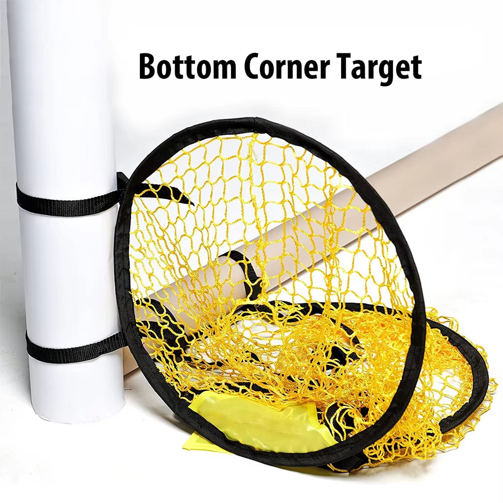 Foldable Football Target Net - Easy Attach and Detach Soccer Goal for Training Practice (1 or 2 Pieces)