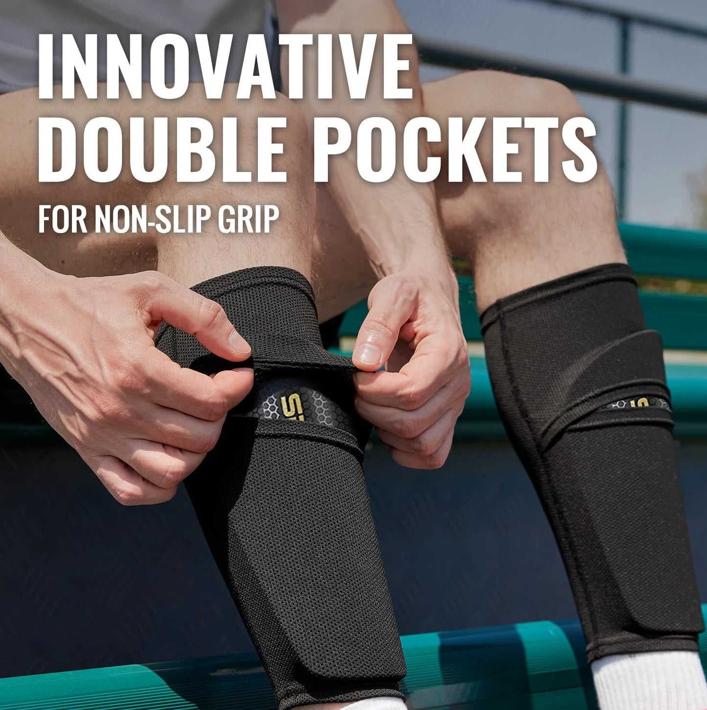 Professional Soccer Shin Guards with Socks for Teens - Ultimate Protective Gear for Football Players