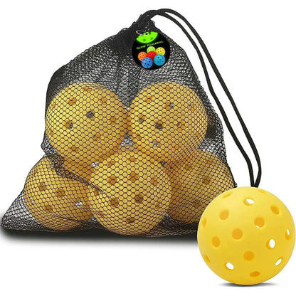 Glow-in-the-Dark 74MM Luminous Pickleball - Durable Multicolor Elastic Ball for Indoor & Outdoor Fun!