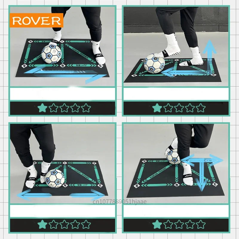 Durable Non-Slip Football Training Mat for Kids and Adults - Foldable Indoor/Outdoor Dribbling Equipment
