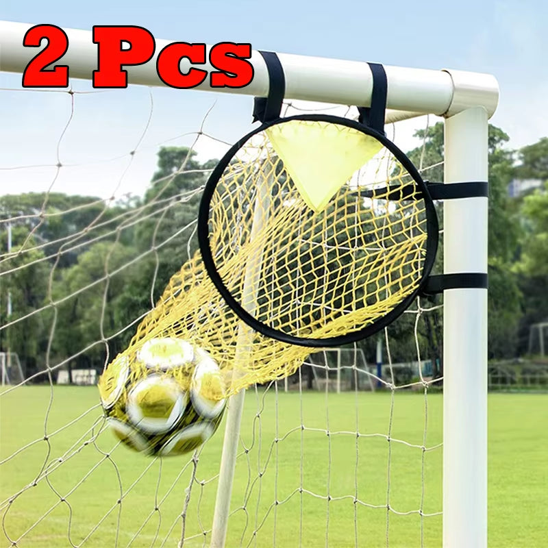 Foldable Football Target Net - Easy Attach and Detach Soccer Goal for Training Practice (1 or 2 Pieces)