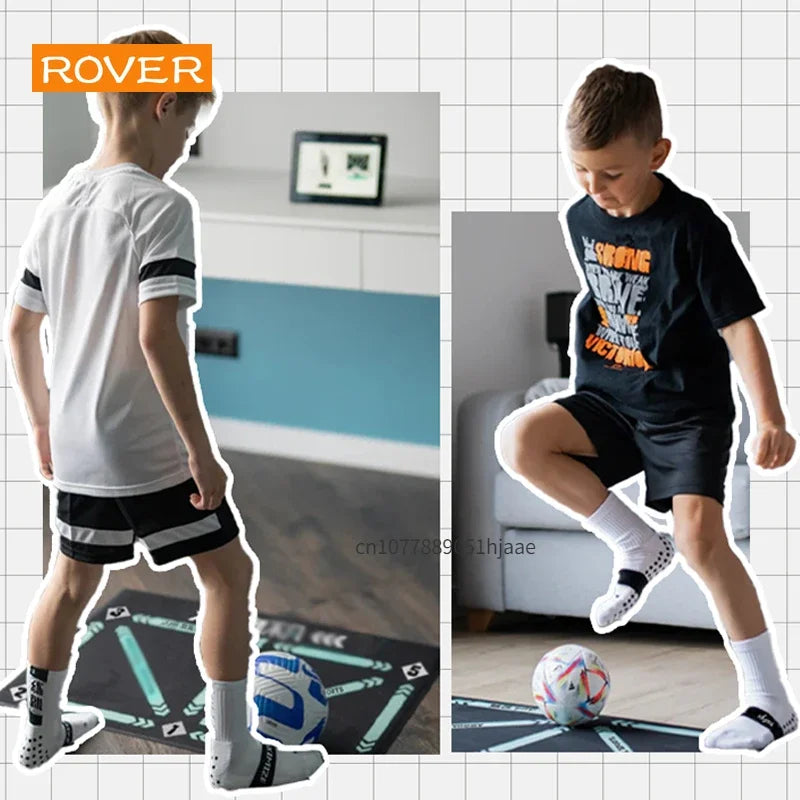 Durable Non-Slip Football Training Mat for Kids and Adults - Foldable Indoor/Outdoor Dribbling Equipment