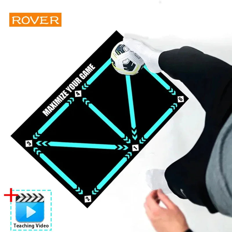 Durable Non-Slip Football Training Mat for Kids and Adults - Foldable Indoor/Outdoor Dribbling Equipment
