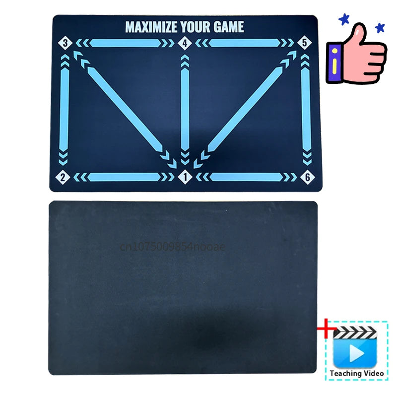 Durable Non-Slip Football Training Mat for Kids and Adults - Foldable Indoor/Outdoor Dribbling Equipment